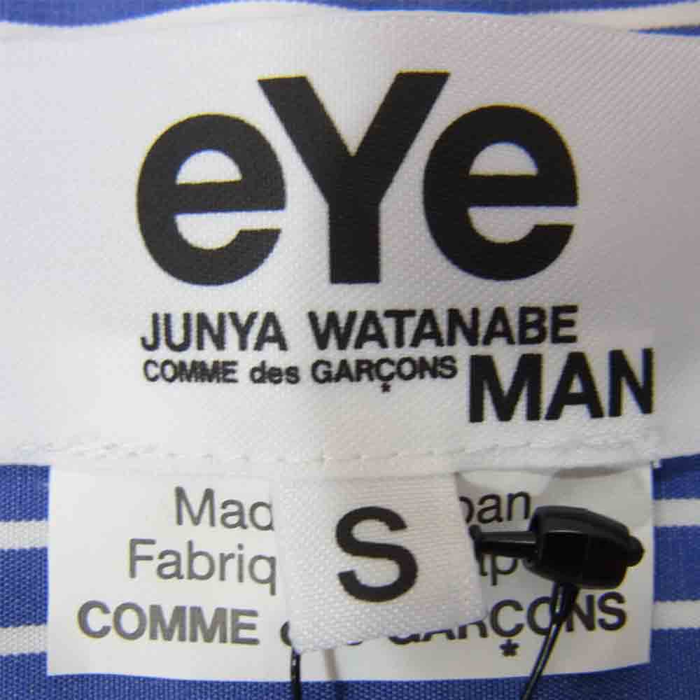 JUNYA WATANABE COMME des GARCONS MAN ジュンヤワタナベコムデギャルソンマン WG-B902 切替 シャツ ブルー系 S【新古品】【未使用】【中古】