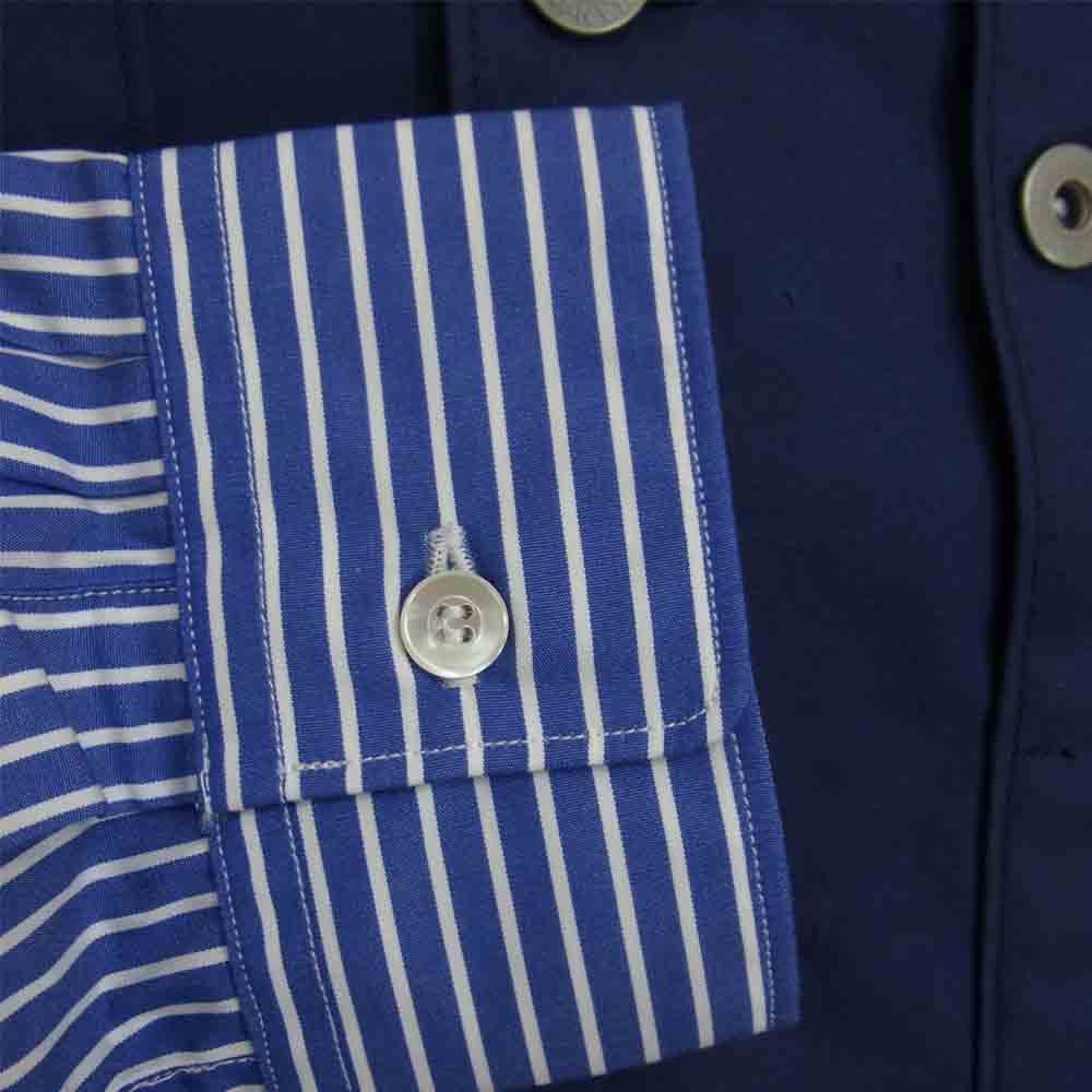 JUNYA WATANABE COMME des GARCONS MAN ジュンヤワタナベコムデギャルソンマン WG-B902 切替 シャツ ブルー系 S【新古品】【未使用】【中古】