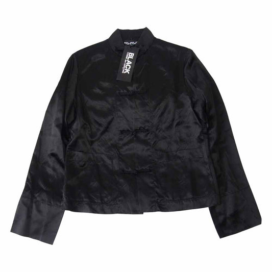 BLACK COMME des GARCONS ブラックコムデギャルソン 1C-J038 チャイナ シャツ ジャケット ブラック系 XS【新古品】【未使用】【中古】