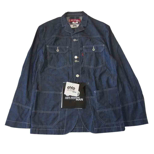 JUNYA WATANABE COMME des GARCONS MAN ジュンヤワタナベコムデギャルソンマン WG-J929 LEVIS リーバイス デニム カバーオール ジャケット インディゴブルー系 M【新古品】【未使用】【中古】
