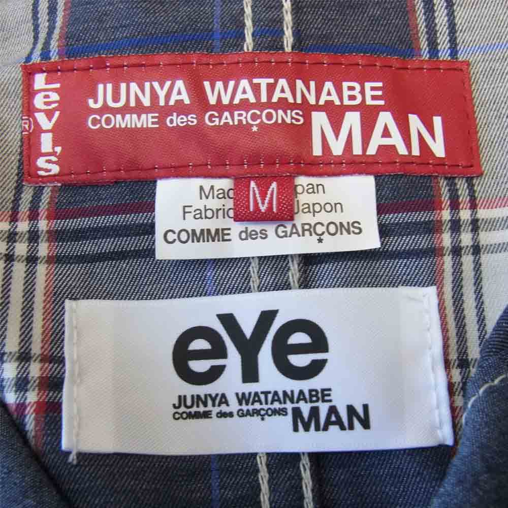 JUNYA WATANABE COMME des GARCONS MAN ジュンヤワタナベコムデギャルソンマン WG-J929 LEVIS リーバイス デニム カバーオール ジャケット インディゴブルー系 M【新古品】【未使用】【中古】