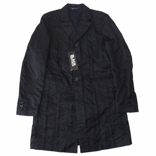 BLACK COMME des GARCONS ブラックコムデギャルソン 1C-J040 ナイロン ロング コート ブラック系 M【新古品】【未使用】【中古】