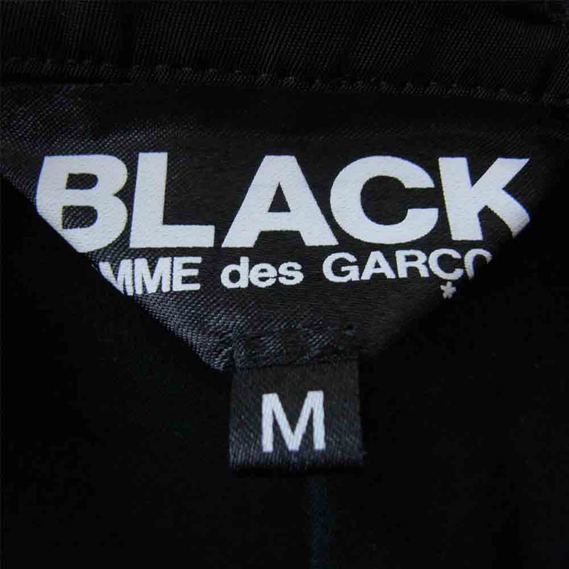 BLACK COMME des GARCONS ブラックコムデギャルソン 1C-J040 ナイロン ロング コート ブラック系 M【新古品】【未使用】【中古】