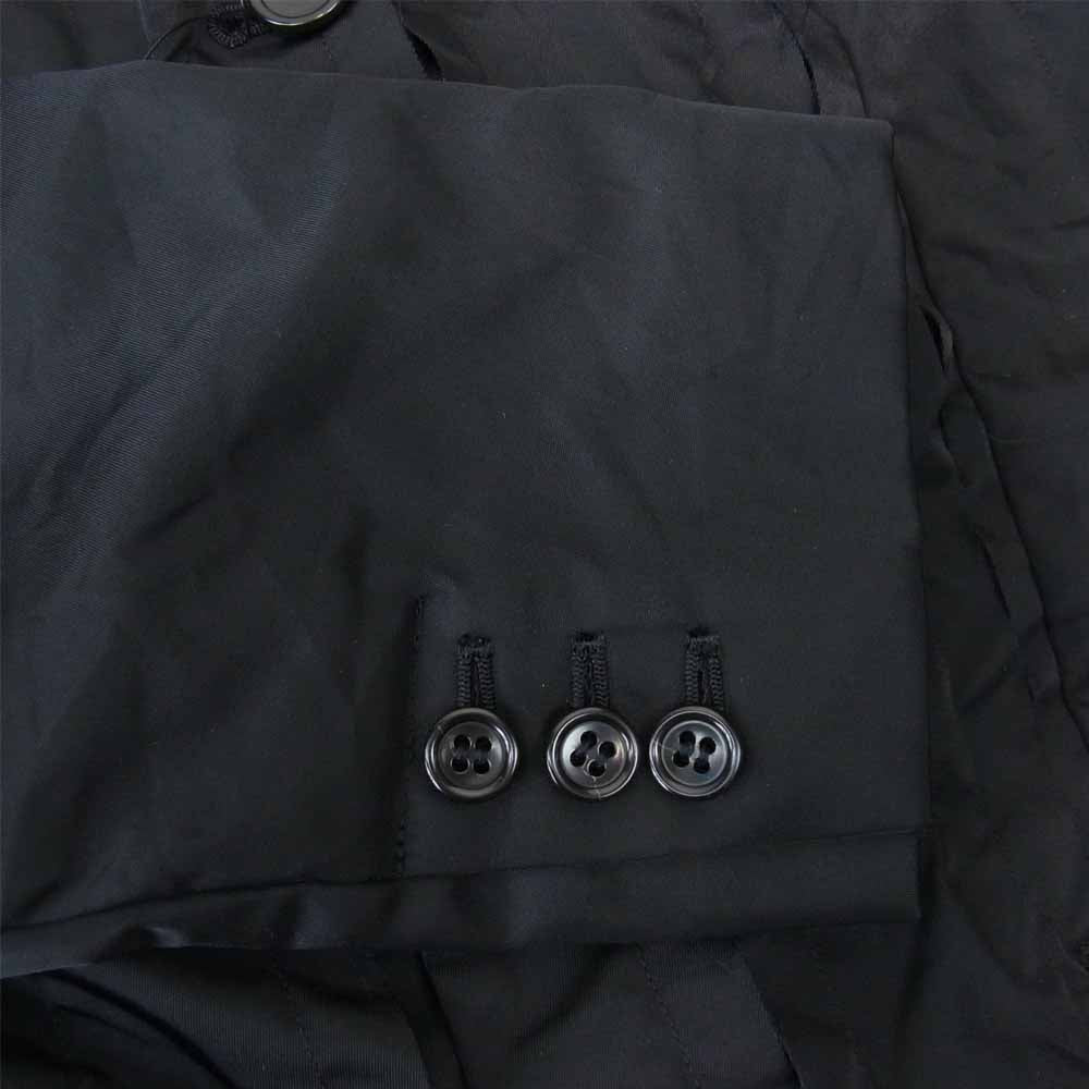 BLACK COMME des GARCONS ブラックコムデギャルソン 1C-J040 ナイロン ロング コート ブラック系 M【新古品】【未使用】【中古】
