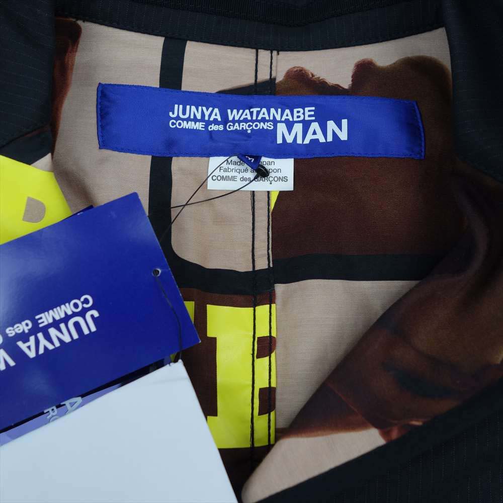 JUNYA WATANABE COMME des GARCONS MAN ジュンヤワタナベコムデギャルソンマン WG-J013 PLAY BOY プレイボーイ グラフィック プリント 3B ジャケット ブラック系 M【新古品】【未使用】【中古】