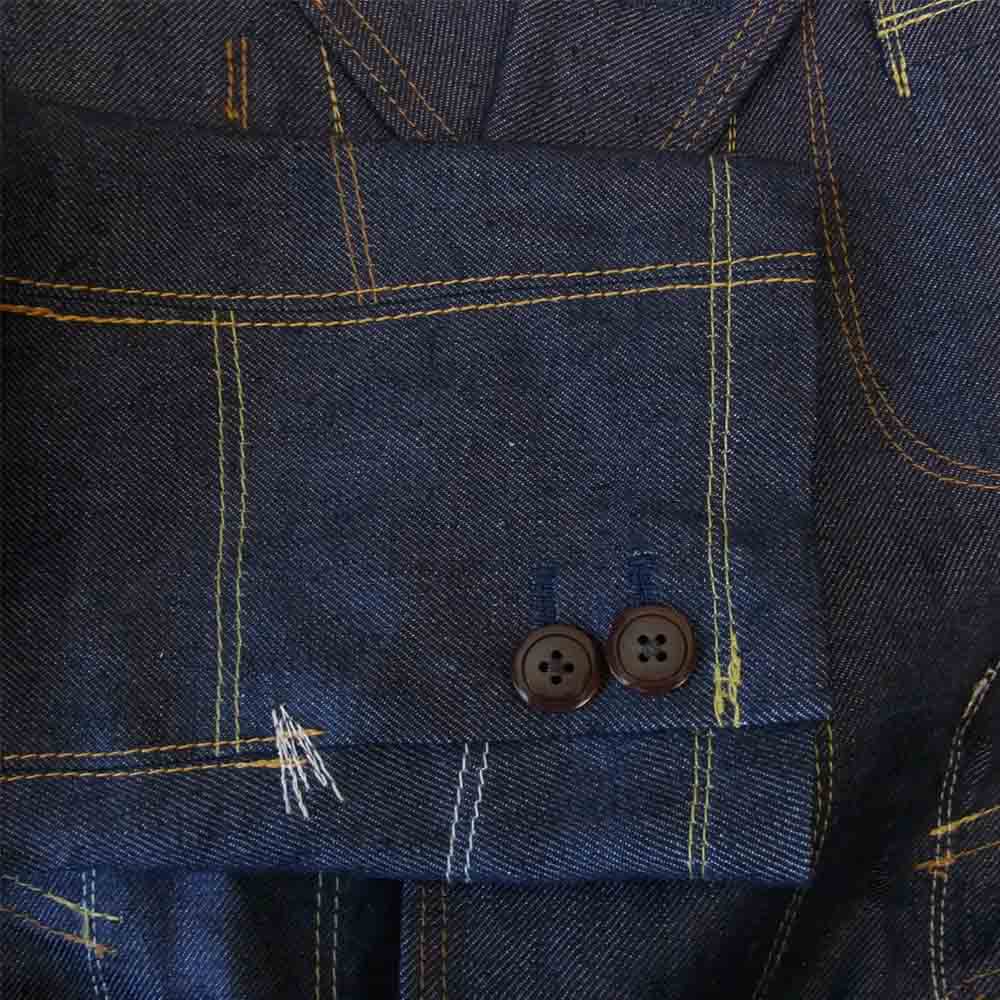 JUNYA WATANABE COMME des GARCONS MAN ジュンヤワタナベコムデギャルソンマン WG-J027 リネン デニム 3B ジャケット インディゴブルー系 S【新古品】【未使用】【中古】