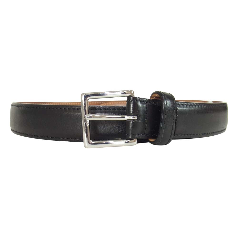 Ettinger エッティンガー BRIDLE LEATHER ブライドルレザー ベルト ブラック系 90【中古】