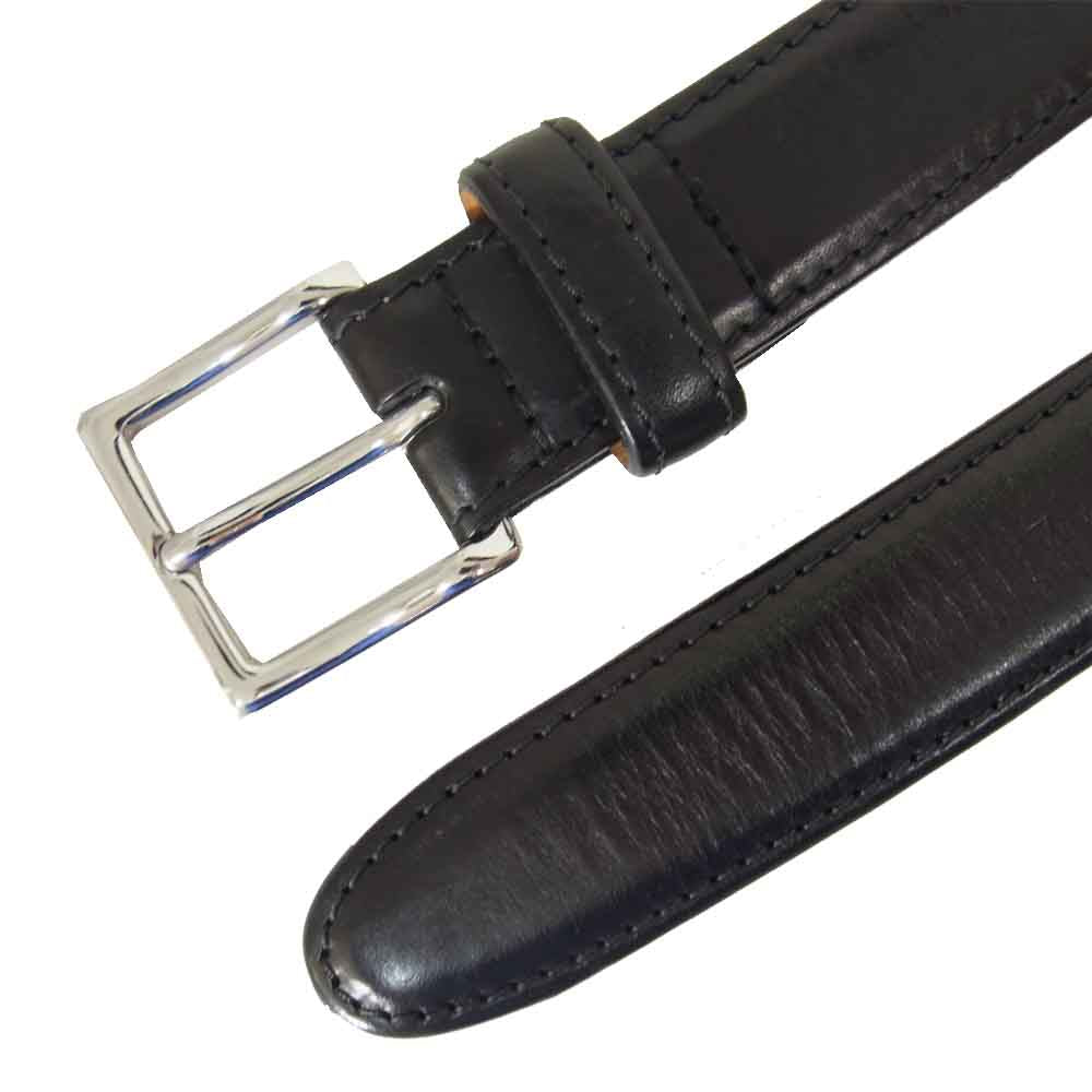 Ettinger エッティンガー BRIDLE LEATHER ブライドルレザー ベルト ブラック系 90【中古】
