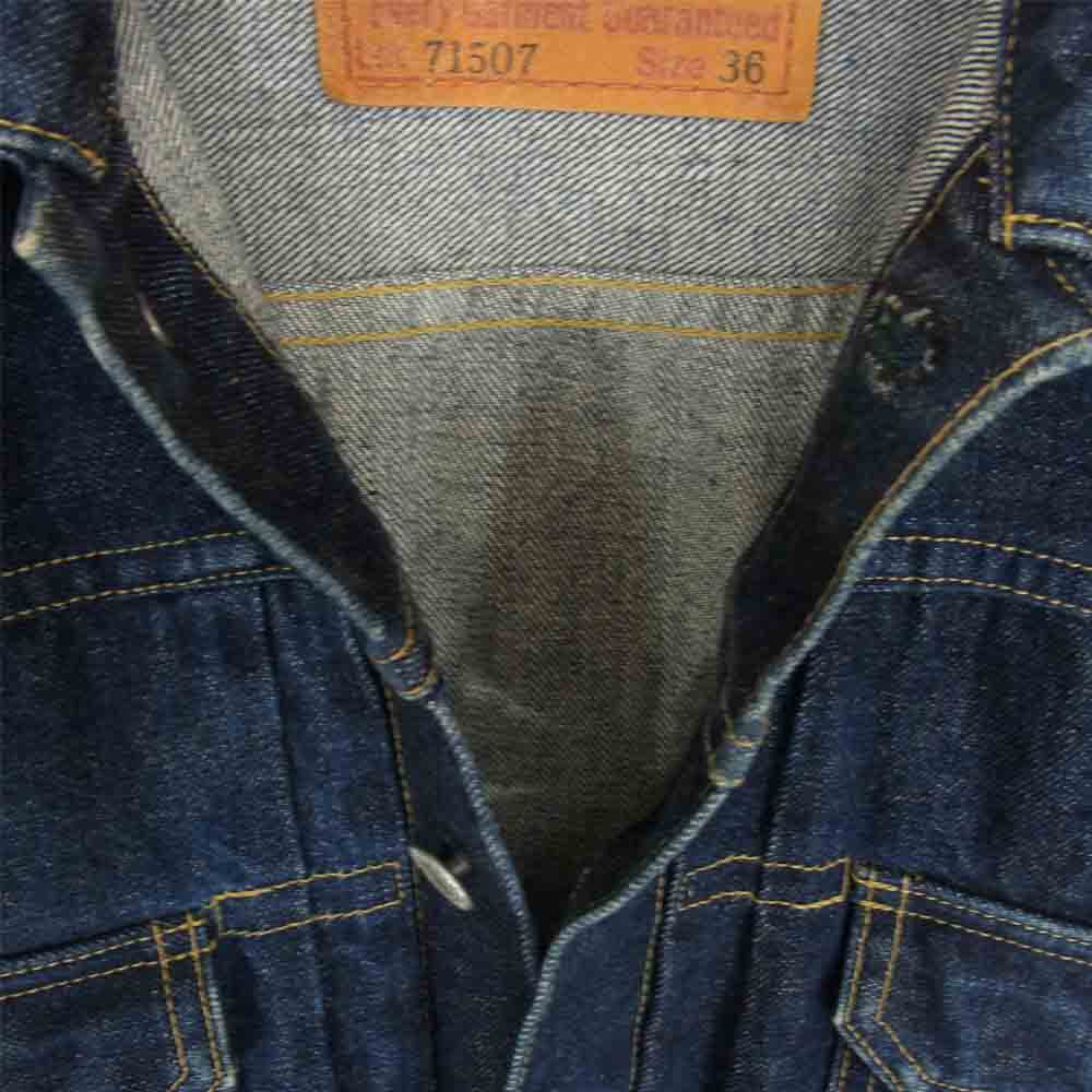 Levi's リーバイス 71507 復刻 2nd デニム ジャケット インディゴブルー系 36【中古】