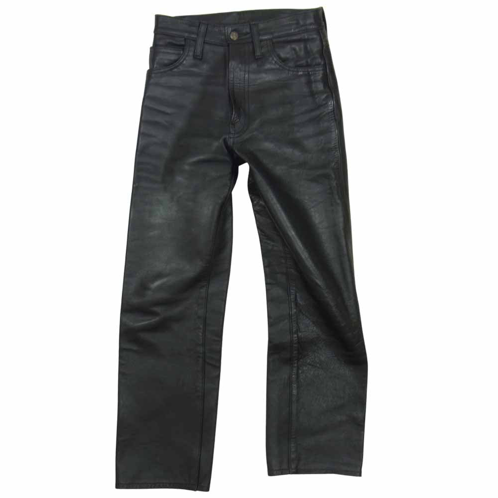 AERO LEATHER エアロレザー ホースハイド レザー パンツ ブラック系 29【中古】