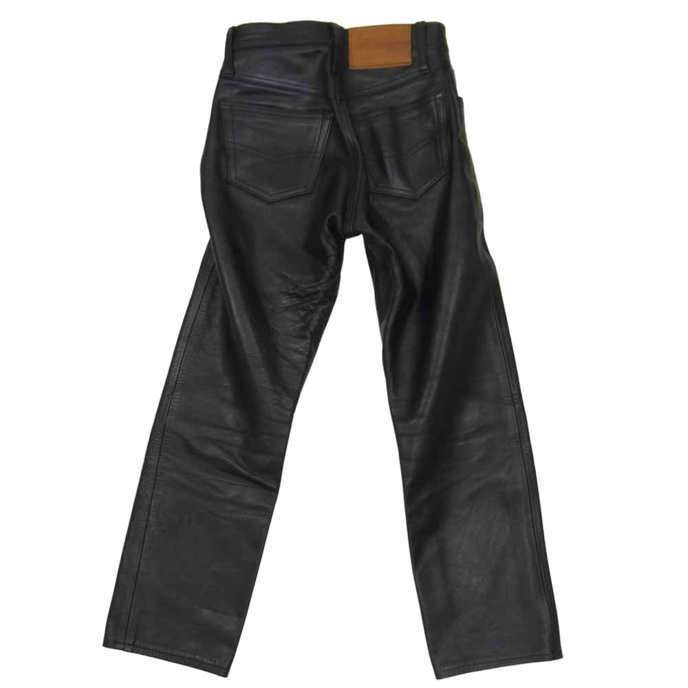 AERO LEATHER エアロレザー ホースハイド レザー パンツ ブラック系 29【中古】