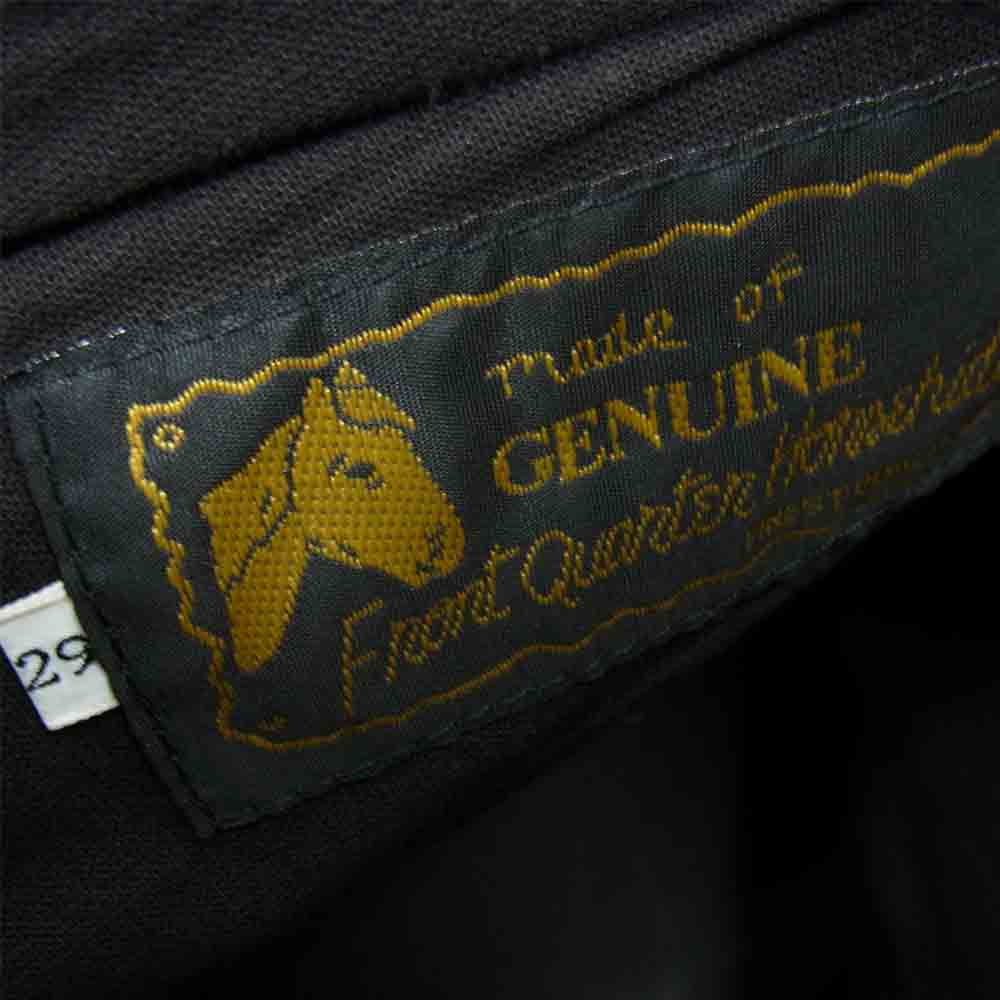 AERO LEATHER エアロレザー ホースハイド レザー パンツ ブラック系 29【中古】