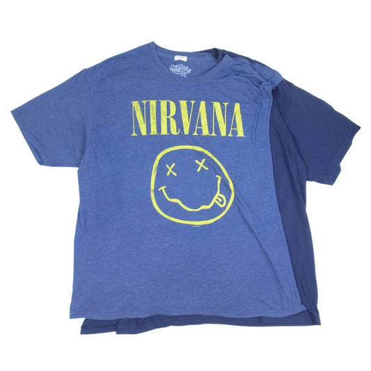 オールドパーク NIRVANA ニルヴァーナ 再構築 リメイク S/S Tシャツ ネイビー系 FREE【中古】