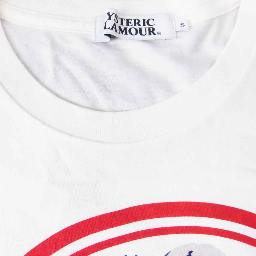 HYSTERIC GLAMOUR ヒステリックグラマー 0243CT08 LABEL Tシャツ ホワイト系 S【中古】
