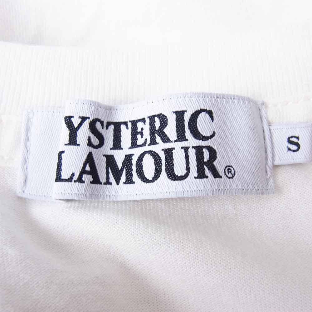 HYSTERIC GLAMOUR ヒステリックグラマー 0243CT08 LABEL Tシャツ ホワイト系 S【中古】