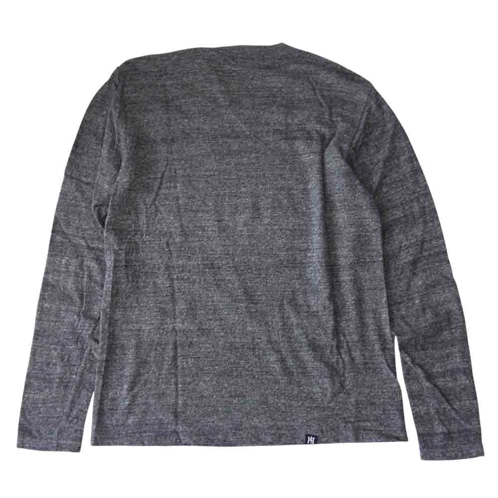 HYSTERIC GLAMOUR ヒステリックグラマー HIGH PERFORMANCE ロゴ ガール プリント 長袖 カットソー グレー グレー系 S【美品】【中古】