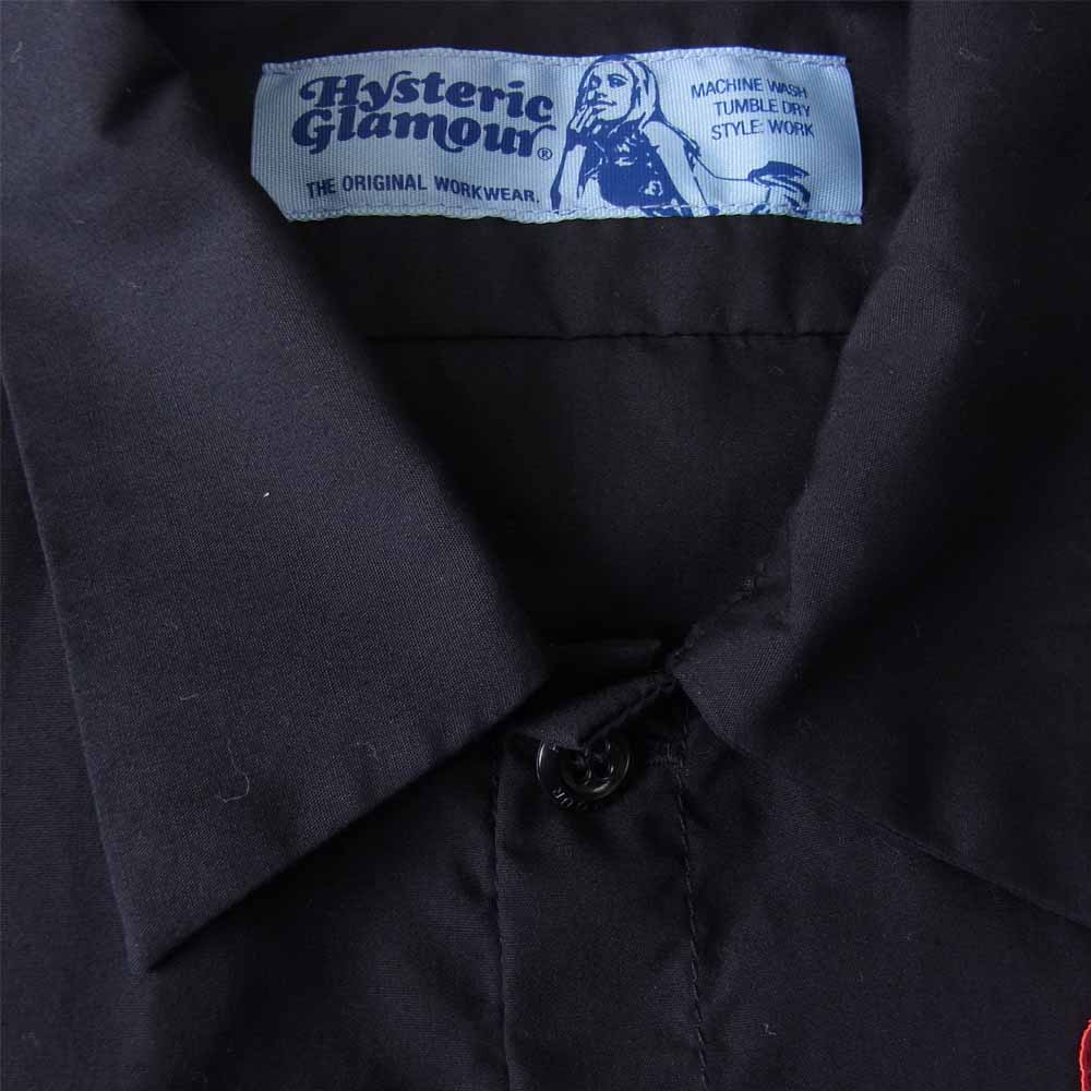 HYSTERIC GLAMOUR ヒステリックグラマー 02172AH08 HYS VILLAGE 半袖 エンジニア シャツ ブラック系 S【美品】【中古】