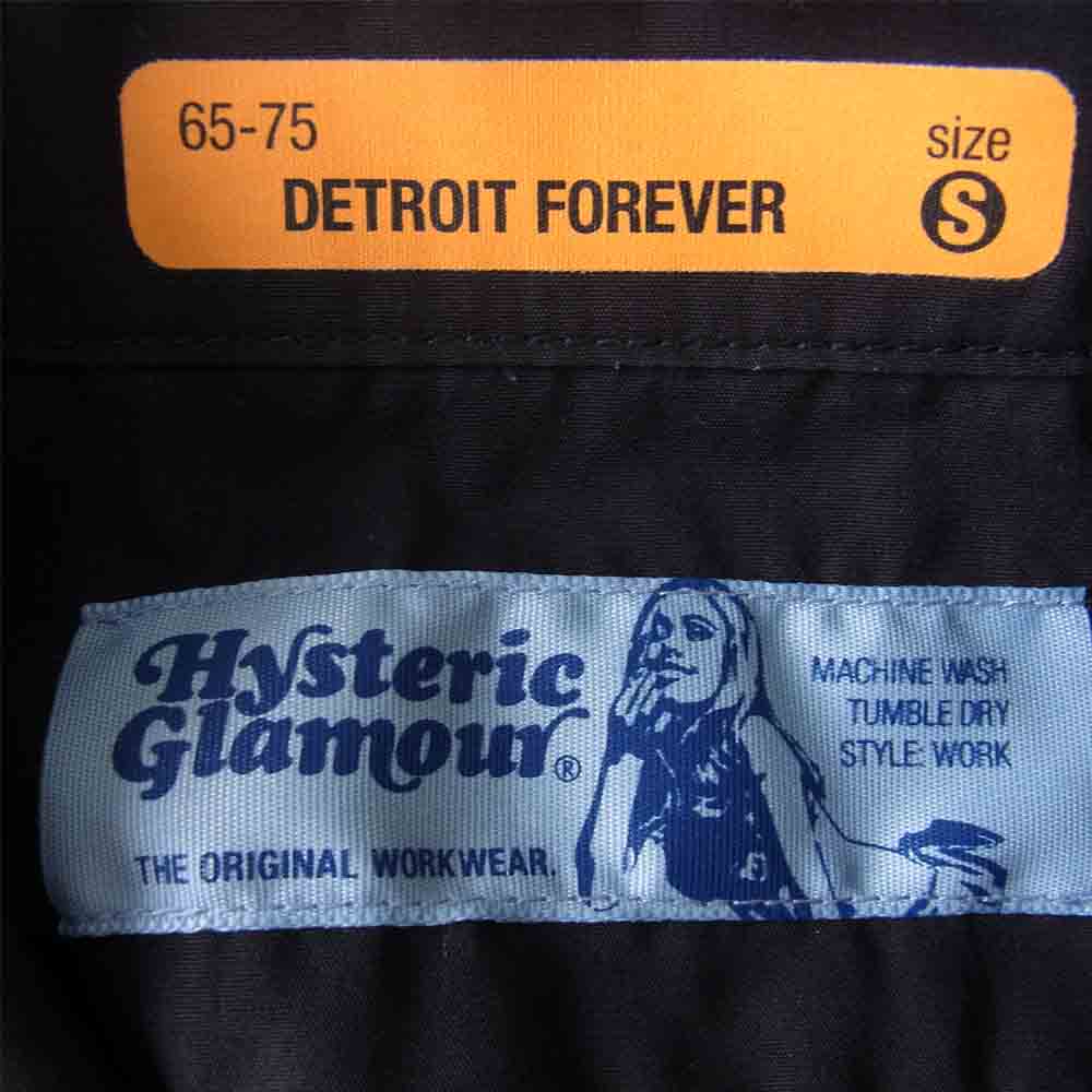 HYSTERIC GLAMOUR ヒステリックグラマー 02172AH08 HYS VILLAGE 半袖 エンジニア シャツ ブラック系 S【美品】【中古】