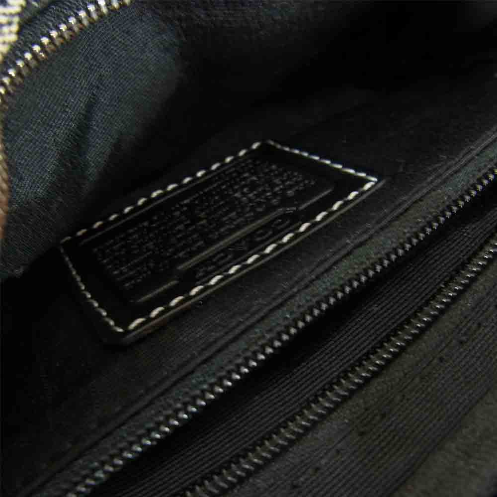 COACH コーチ 2WAY シグネチャー ショルダー ウエスト ポーチ バッグ ブルー系【中古】