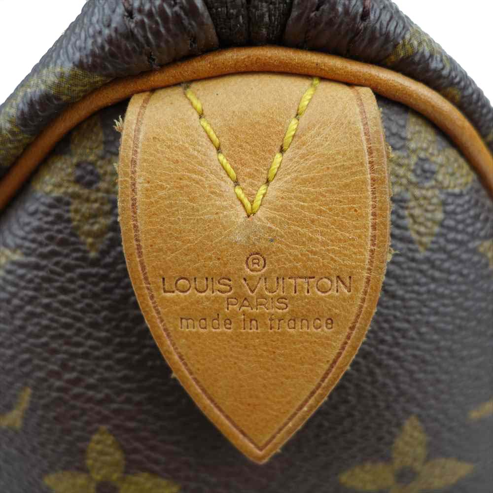 LOUIS VUITTON ルイ・ヴィトン M41526 モノグラム スピーディー30 ハンドバッグ ミニボストンバッグ ブラック系【中古】