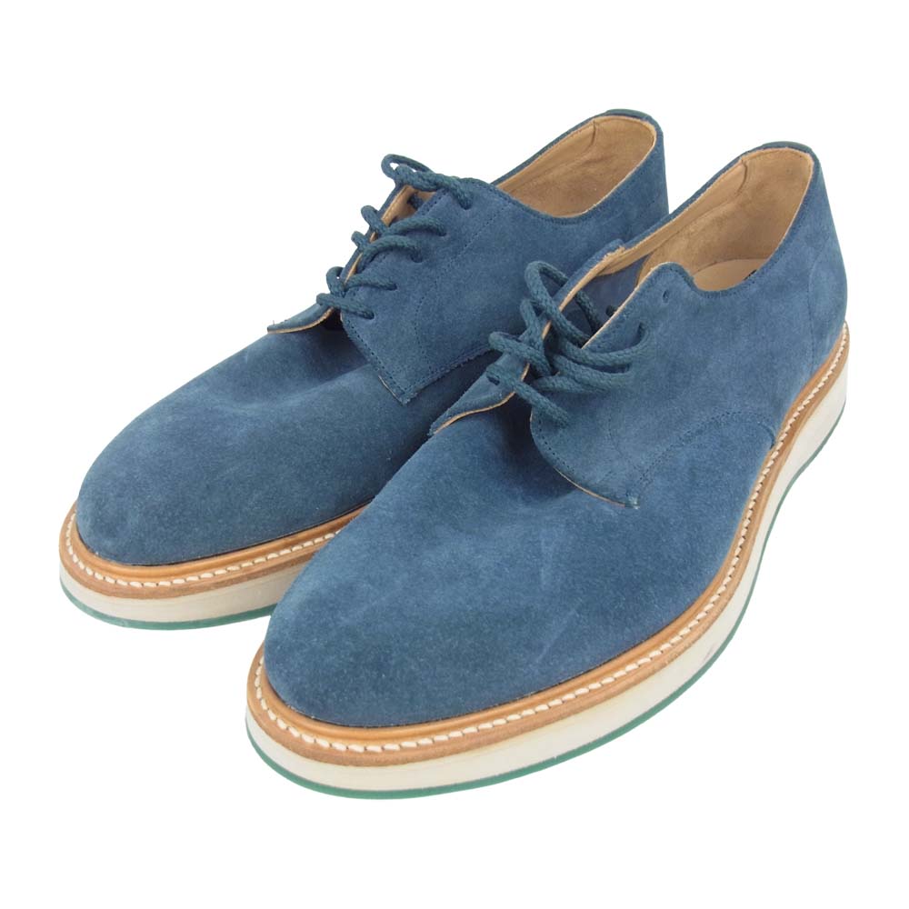 CHURCH'S チャーチ LEYTON レイトン スエード シューズ ネイビー系 実寸サイズ約27.5㎝【美品】【中古】