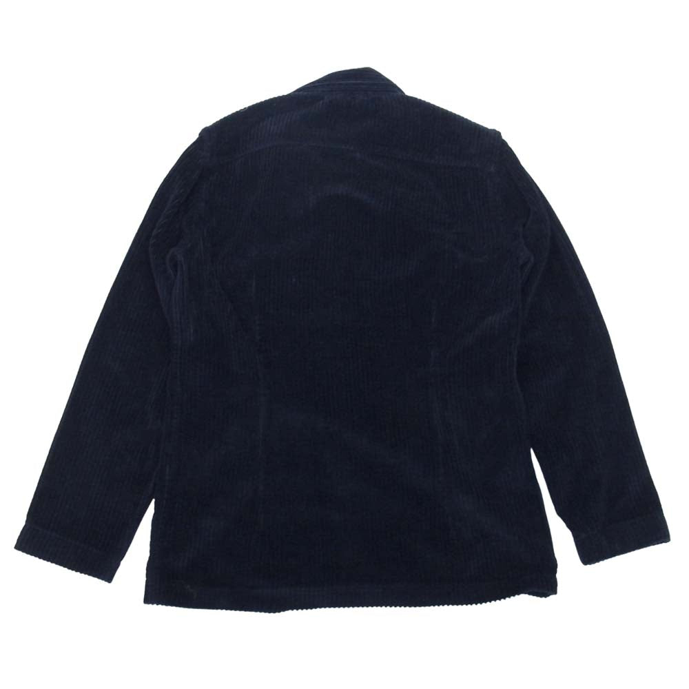 LARDINI ラルディーニ JK642 国内正規品 ブートニエール付き 太畝コーデュロイ 3B テーラードジャケット ネイビー系 XS【美品】【中古】