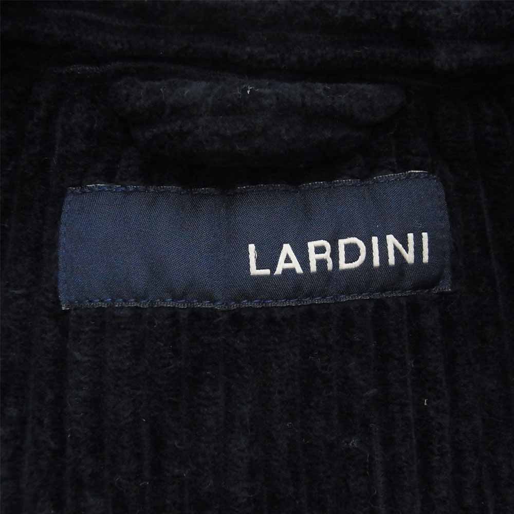LARDINI ラルディーニ JK642 国内正規品 ブートニエール付き 太畝コーデュロイ 3B テーラードジャケット ネイビー系 XS【美品】【中古】