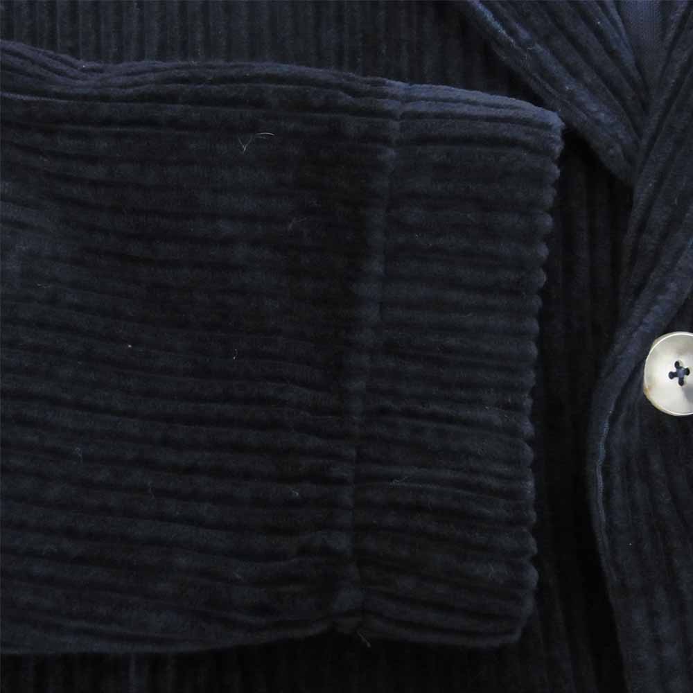 LARDINI ラルディーニ JK642 国内正規品 ブートニエール付き 太畝コーデュロイ 3B テーラードジャケット ネイビー系 XS【美品】【中古】