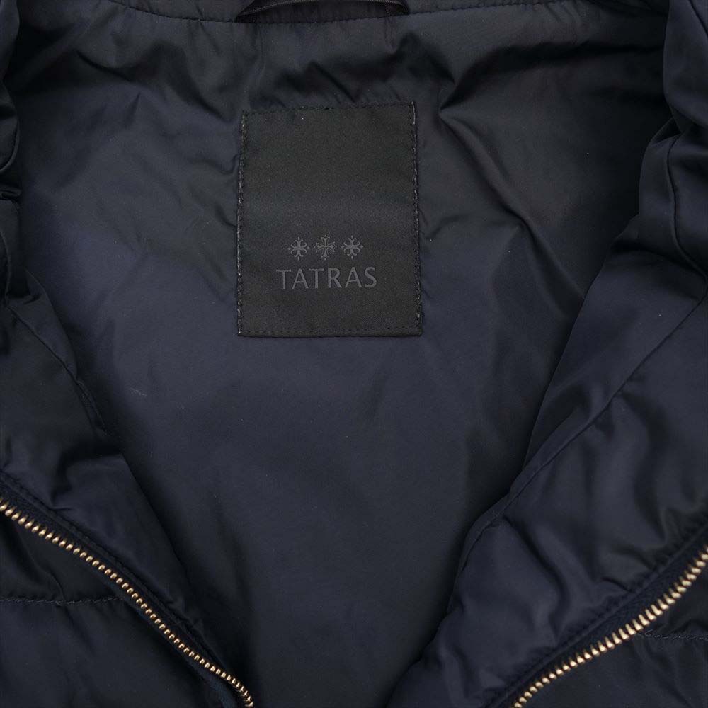TATRAS タトラス 17SS LTA17S4607 DOWN JACKET ノーカラー ショート ダウン ジャケット ダークネイビー系【中古】