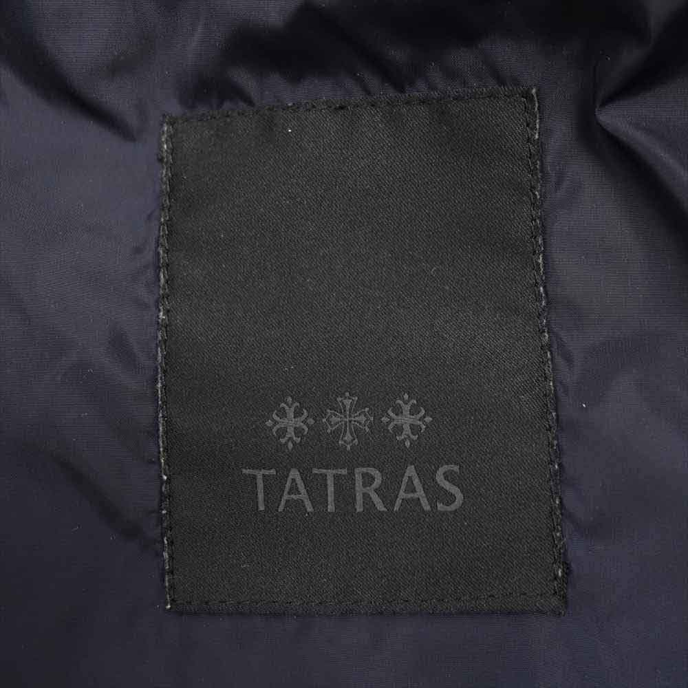 TATRAS タトラス 17SS LTA17S4607 DOWN JACKET ノーカラー ショート ダウン ジャケット ダークネイビー系【中古】