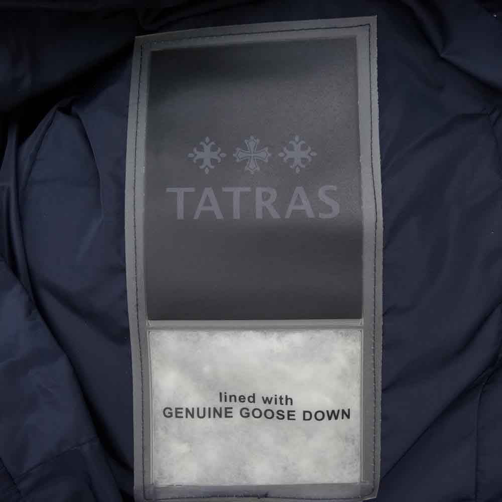 TATRAS タトラス 17SS LTA17S4607 DOWN JACKET ノーカラー ショート ダウン ジャケット ダークネイビー系【中古】