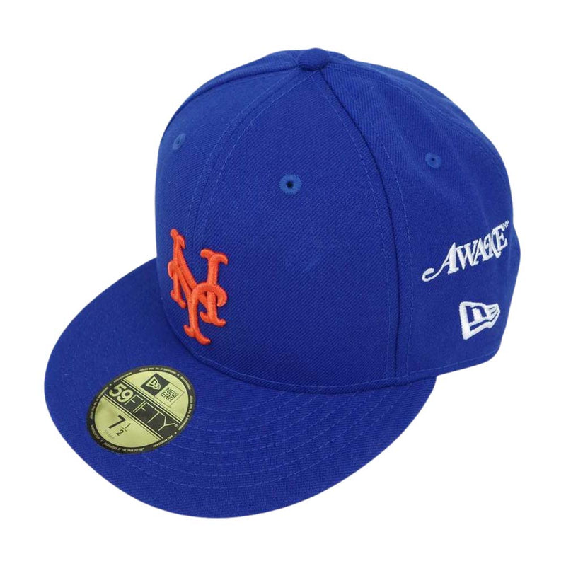 NEW ERA ニューエラ 21ss AWAKE NY 59FIFTY New York Mets アウェイク ニューヨーク メッツ キャップ ブルー系 7 1/2【中古】