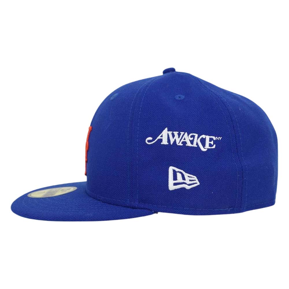 NEW ERA ニューエラ 21ss AWAKE NY 59FIFTY New York Mets アウェイク ニューヨーク メッツ キャップ ブルー系 7 1/2【中古】