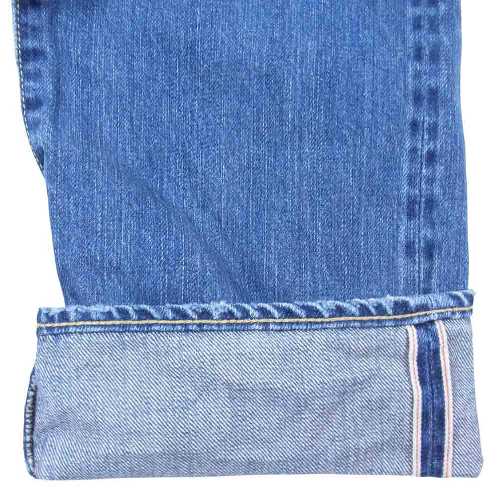 HYSTERIC GLAMOUR ヒステリックグラマー 02191AP19 RSM加工 デニム スリム ストレート パンツ インディゴブルー系 32【中古】