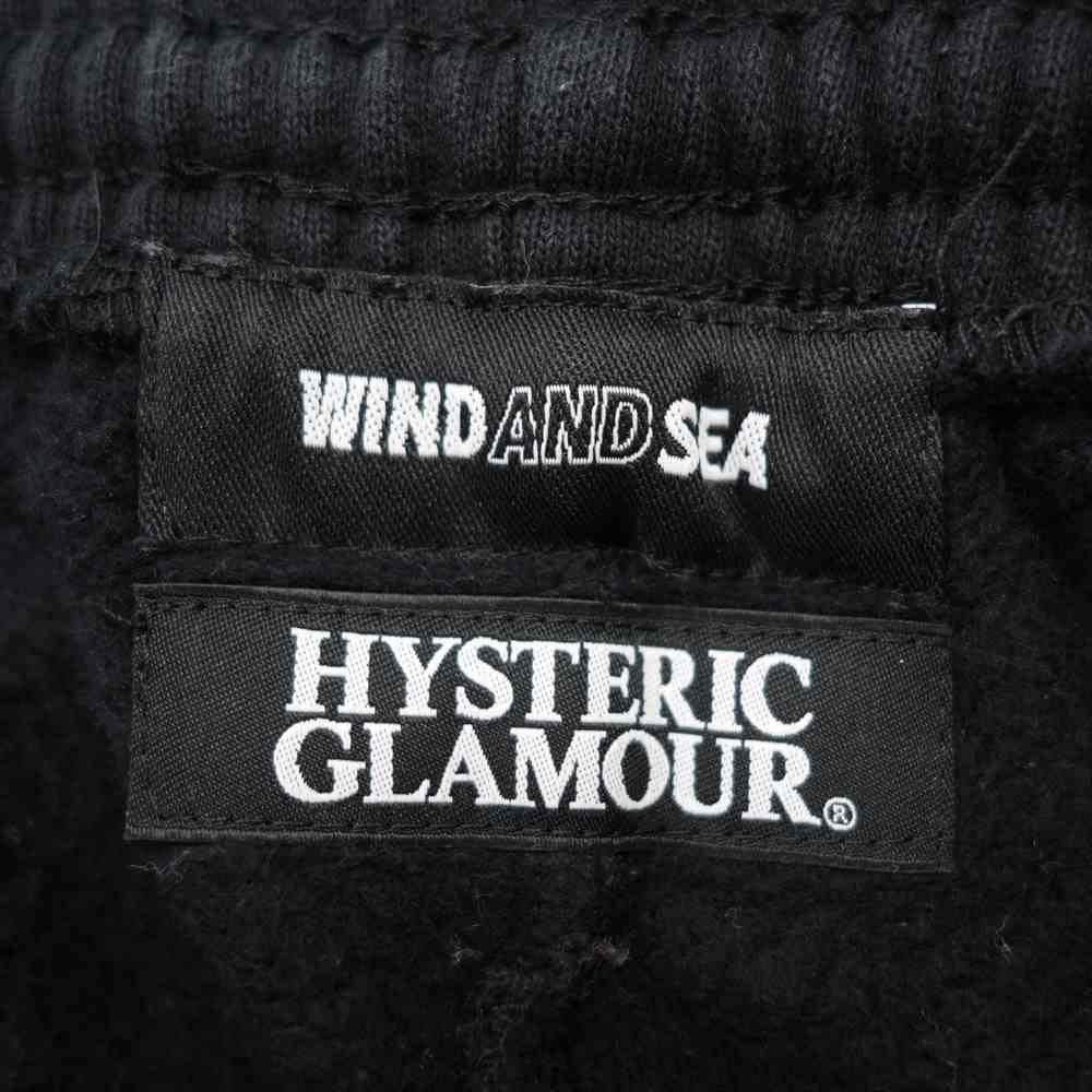 HYSTERIC GLAMOUR ヒステリックグラマー 20AW × WIND AND SEA PANTS ウィンダンシー スウェット パンツ ブラック系【中古】