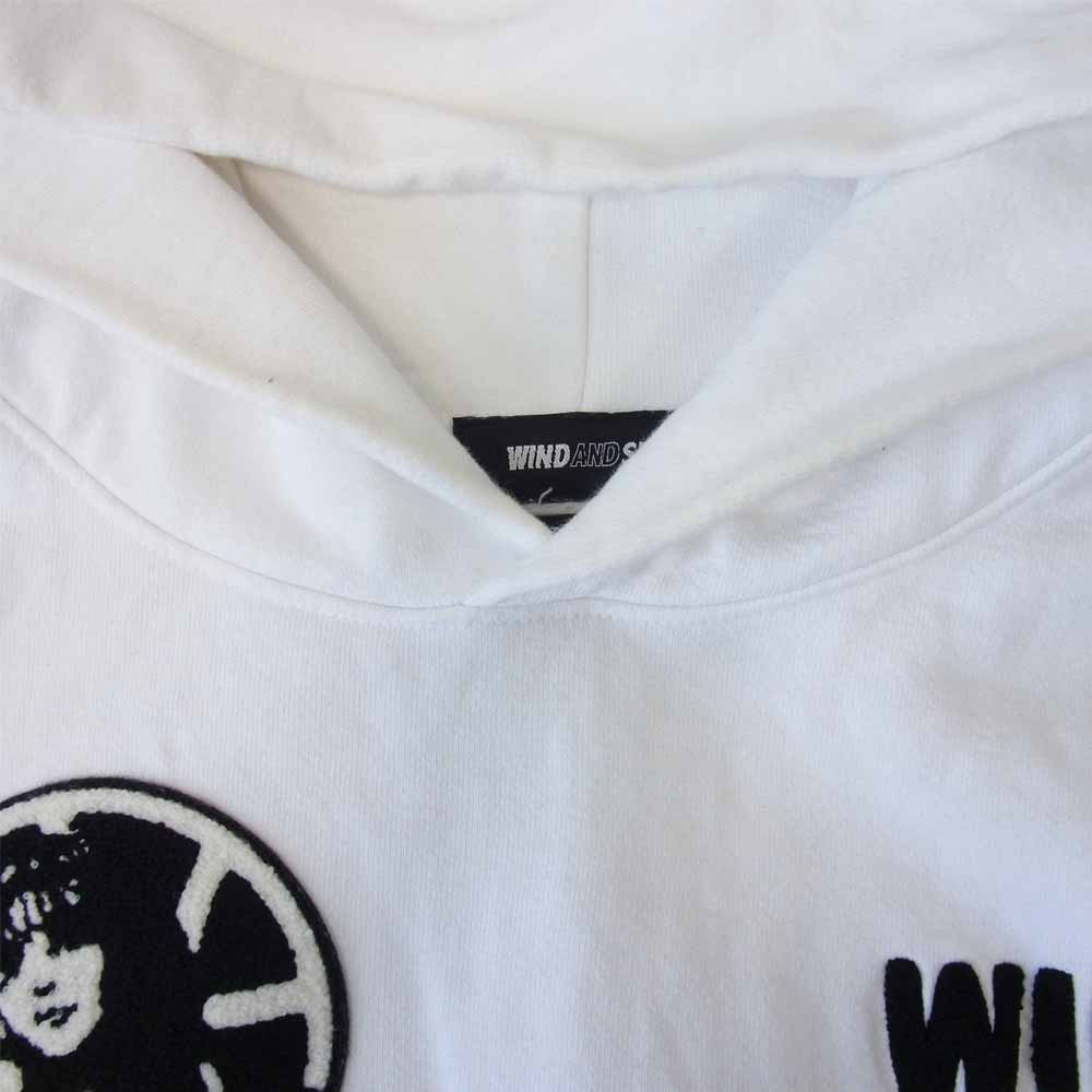 HYSTERIC GLAMOUR ヒステリックグラマー 20AW WDS-HYS-2-02 × WIND AND SEA HOODIE ウィンダンシー フーディー ホワイト系 L【中古】
