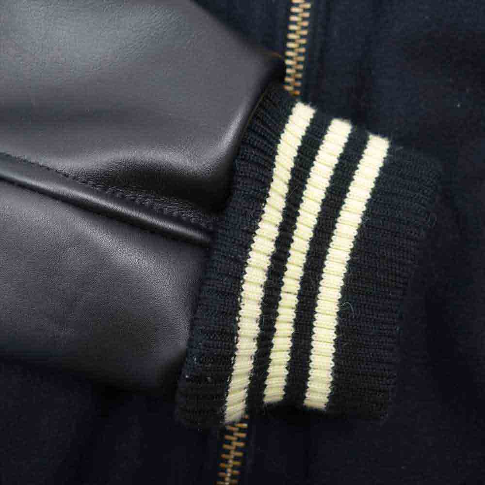 HYSTERIC GLAMOUR ヒステリックグラマー 19AW WDS-HYS-01 × WIND AND SEA stadium jumper ウィンダンシー スタジャン ブラック系 L【美品】【中古】