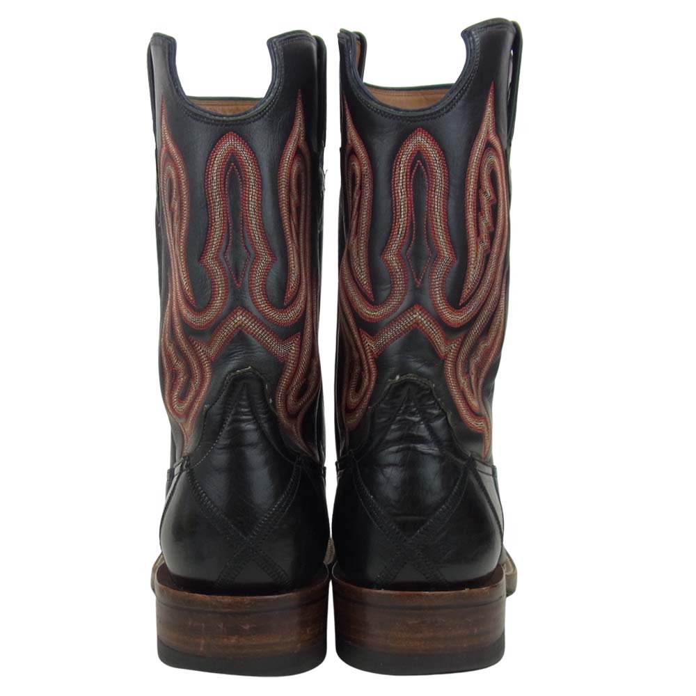 RIOS OF MERCEDES リオスオブメルセデス 3052N Patchwork See Notes Roper Boots ローパー ウエスタン ブーツ ブラック系 10【中古】