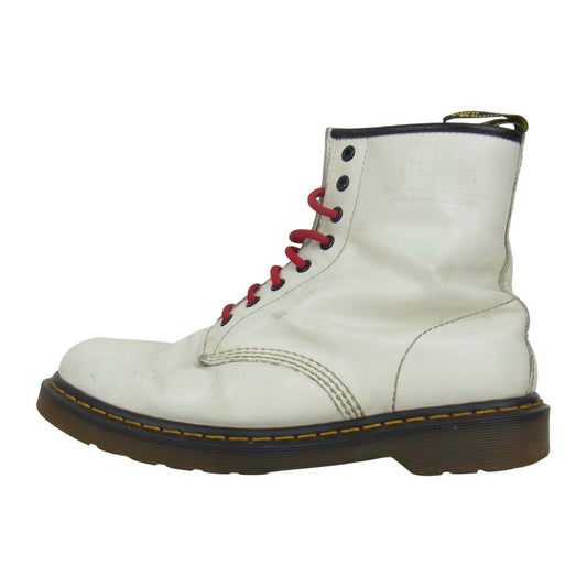Dr.Martens ドクターマーチン 1640 8ホール モノ ブーツ ホワイト系 UK9【中古】