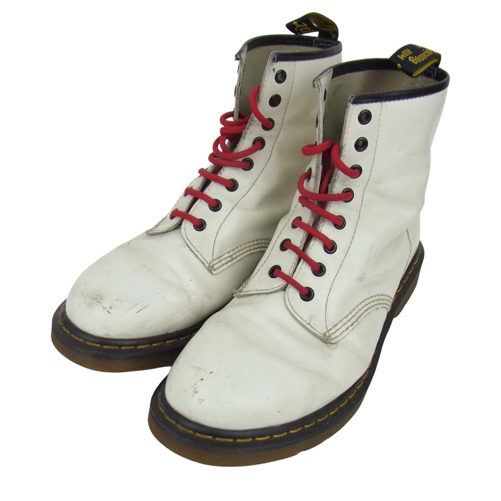 Dr.Martens ドクターマーチン 1640 8ホール モノ ブーツ ホワイト系 UK9【中古】