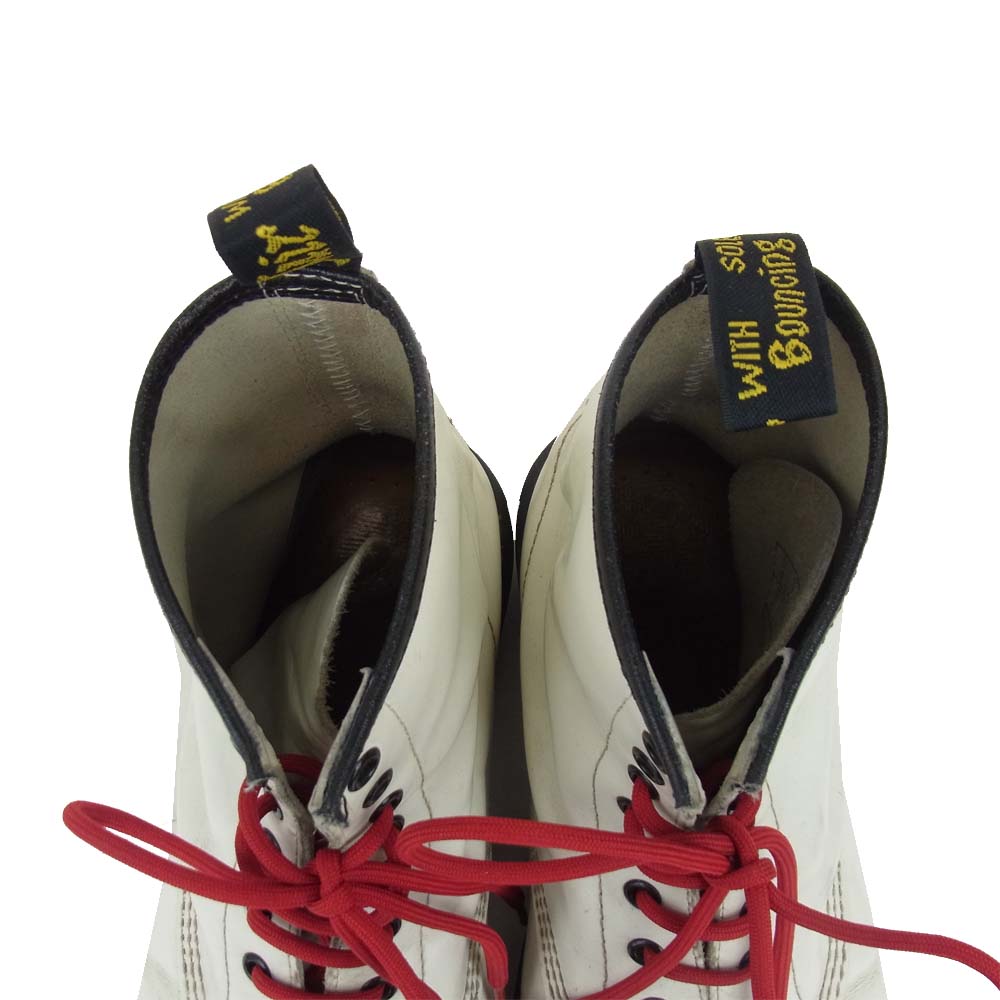Dr.Martens ドクターマーチン 1640 8ホール モノ ブーツ ホワイト系 UK9【中古】