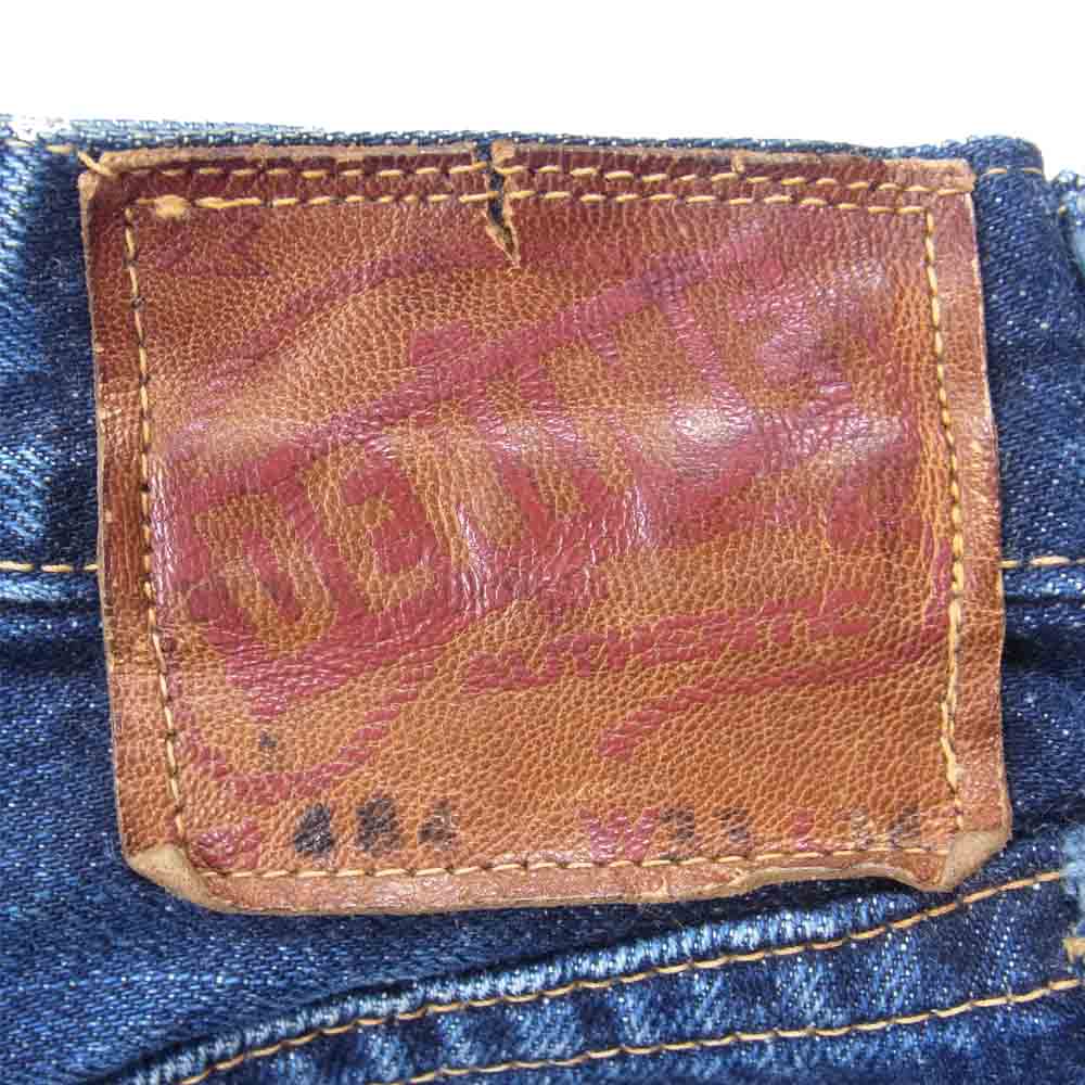 Denime ドゥニーム 484 ダメージ リぺア 加工 デニムパンツ デニム パンツ インディゴブルー系 33【中古】