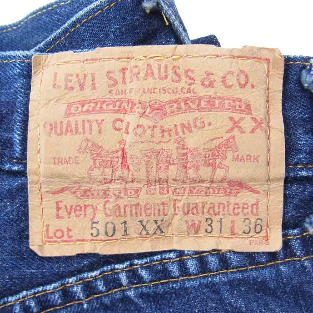 Levi's リーバイス 501-0003 米国製 復刻 LVC BIGE ボタン裏刻印555 紙パッチ 55年モデル 501XX インディゴブルー系 31【中古】