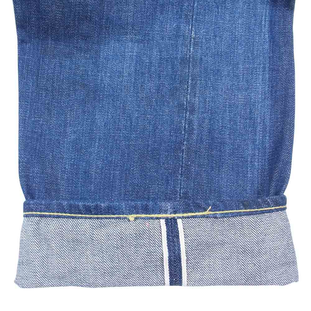 Levi's リーバイス 66501-0085 復刻 LVC BIGE 66モデル ペイント ステッチ 加工 デニム パンツ インディゴブルー系 34【中古】