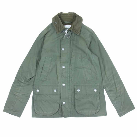 Barbour バブアー 1701074 × BEAMS ビームス  BEDALE ビデイル リップストップ ジャケット モスグリーン系 XS【中古】