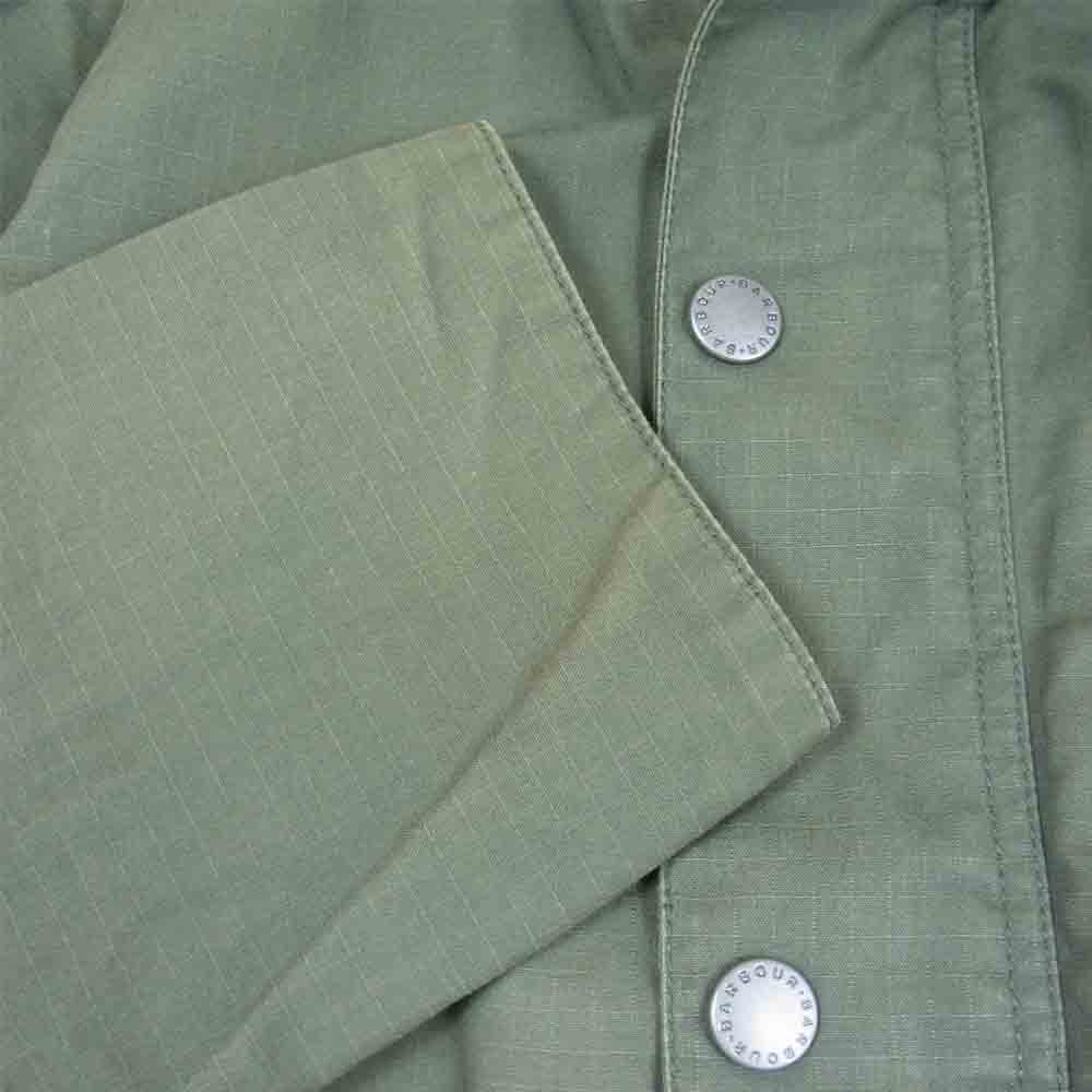 Barbour バブアー 1701074 × BEAMS ビームス  BEDALE ビデイル リップストップ ジャケット モスグリーン系 XS【中古】