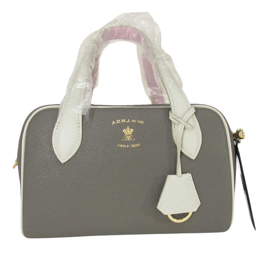 ADMJアクセソワ エーディーエムジェイ 21AW 21AW01010 2WAY BOSTON BAG ミニ ボストン バッグ グレー系【新古品】【未使用】【中古】