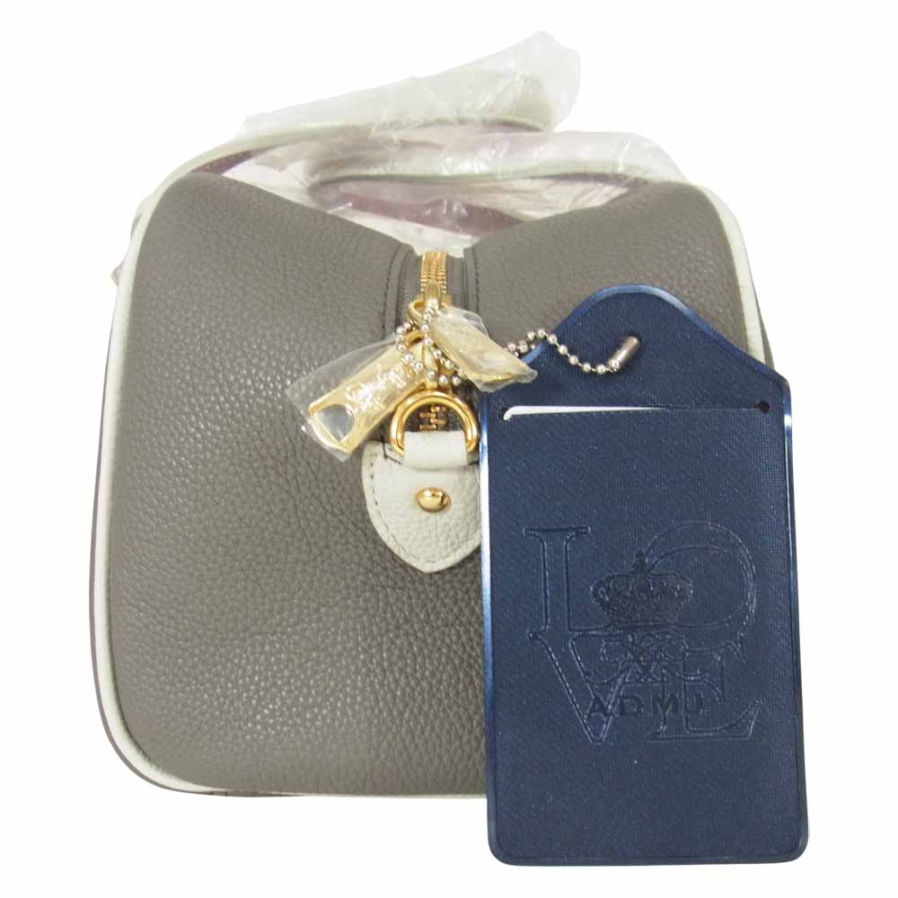 ADMJアクセソワ エーディーエムジェイ 21AW 21AW01010 2WAY BOSTON BAG ミニ ボストン バッグ グレー系【新古品】【未使用】【中古】