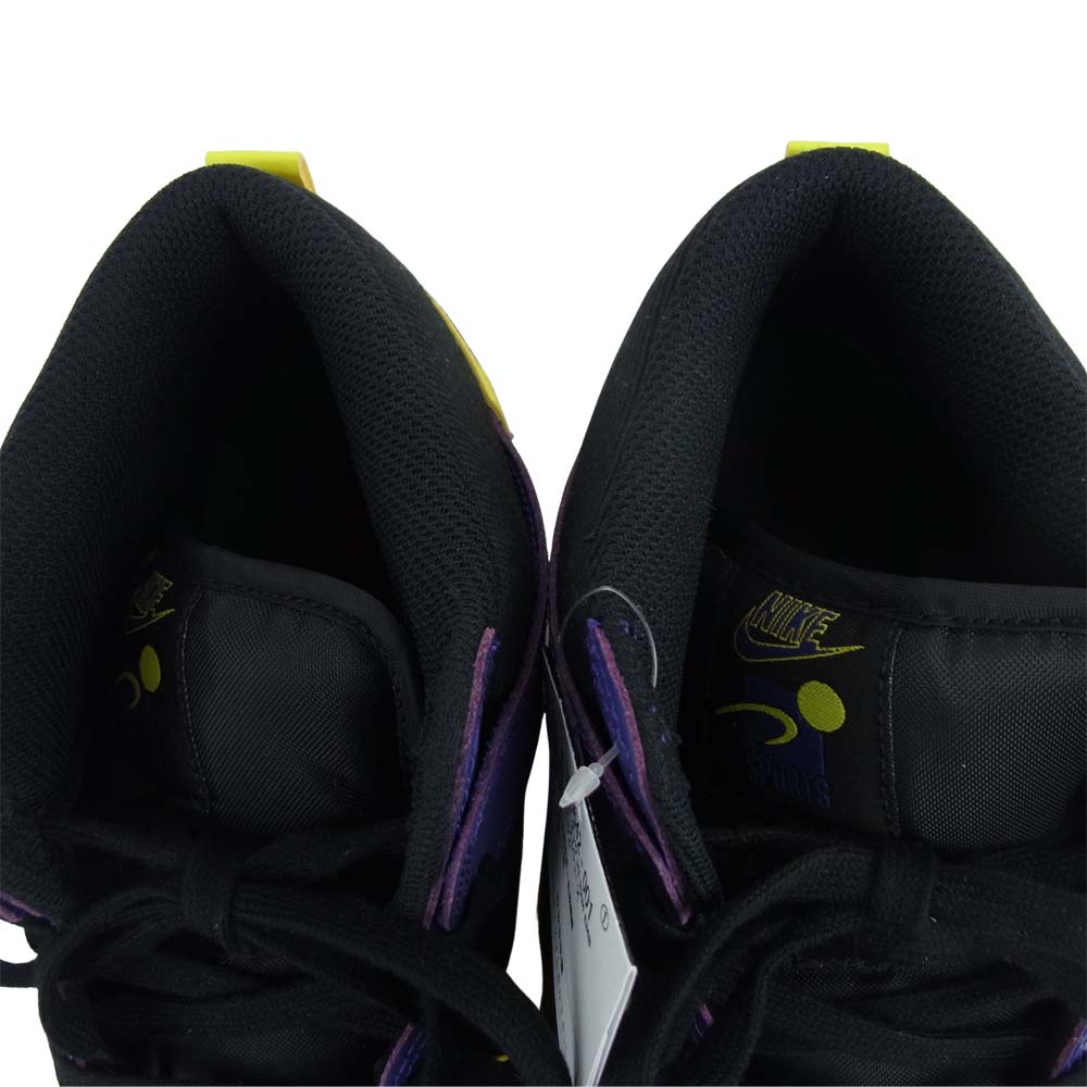 NIKE AIR JORDAN ナイキ ジョーダン ２１SS DH0642-001 DUNK HI PRM EMB LAKERS ダンクハイ レイカーズ スニーカー パープル系 ブラック系 29㎝【新古品】【未使用】【中古】