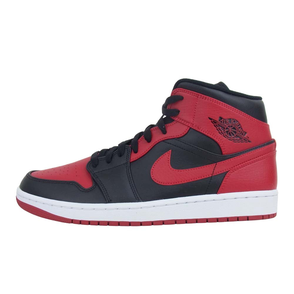 NIKE AIR JORDAN ナイキ ジョーダン 554724-074 1 MID BRED エアジョーダン 1 ミッド ブレッド スニーカー レッド系 ブラック系 29.5cm【新古品】【未使用】【中古】